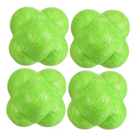 4 Pack Bounce Reaction Ball - Coordination Training Ball, Wear-Resistant,