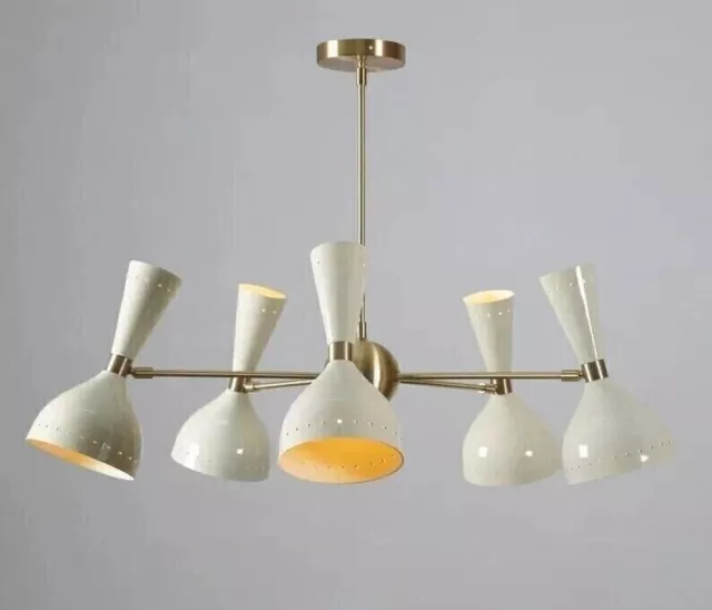 10 Light Mid Century Diabolo Ceiling Chandelier Light Fixture Italian ceiling