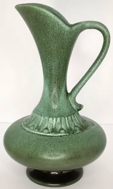 Haeger Pottery 4012 Peasant Olive Colonial Vase Mid Century Modern Home Decor