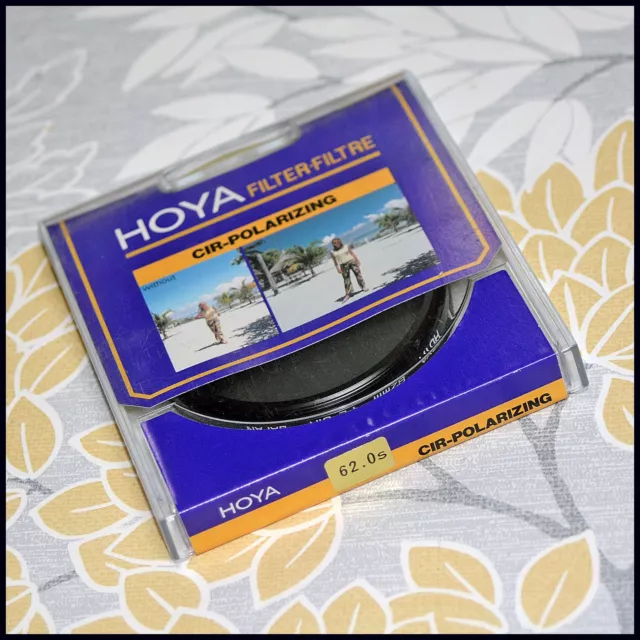 BRAND NEW 62mm Hoya CPL Circular Polariser PL-CIR Digital Filter colours skies