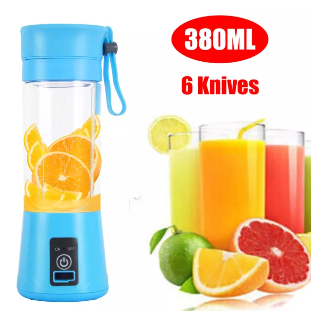 380ML Electric Mini Juice Maker,Portable Blender Smoothie Juicer Fruit Machine