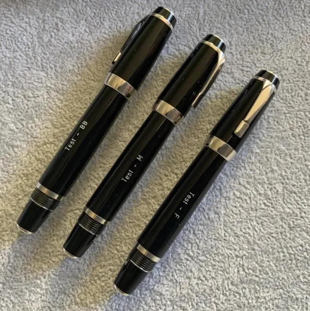 Montblanc Boheme Noir Fountain Pen - Test Pens, Broad Nib