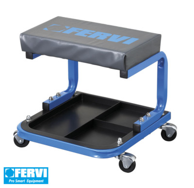 Fervi Fervi  Carrello Sgabello Sottoauto sdraio sottomacchina 2 in 1 