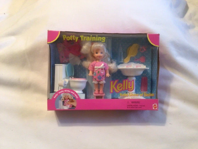 Potty Training Kelly Baby Sister of Barbie Doll #16066 Mattel 1996 NIB NRFB