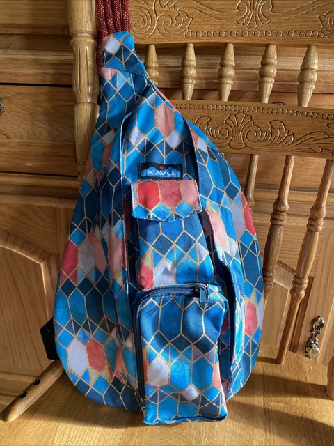 NWOT Kavu Rope Sling bag Stained Glass HTF