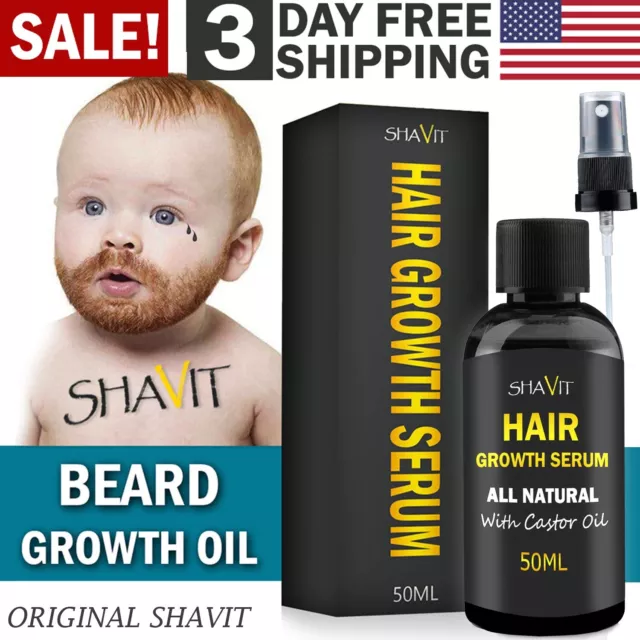 Beard Growth Oil Serum Fast Growing Beard Mustache Facial Hair Grooming for Men