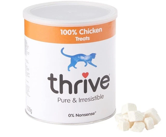 THRIVE CAT 100 Percent Chicken Treats MaxiTube, 170g new uk fast £21.87
