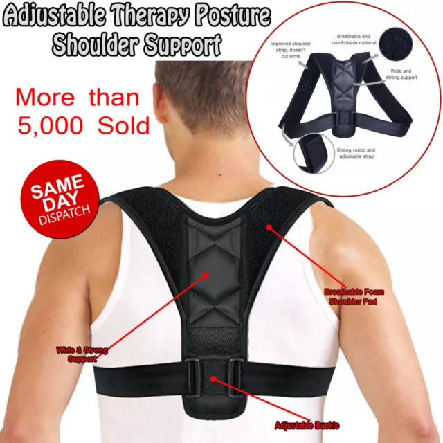 Posture Clavicle Support Corrector Back Straight Shoulders Brace Strap Correct