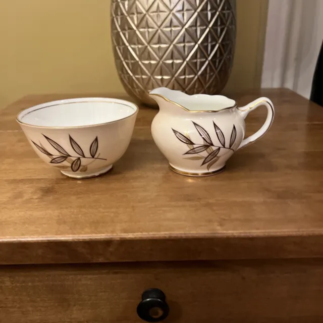 Old Royal Bone China Milk Jug And Sugar Bowl