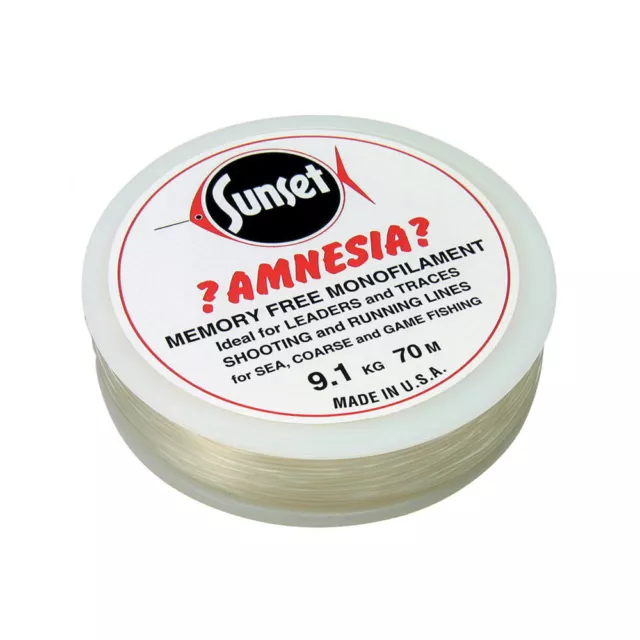 Sunset Amnesia Memory Free Monofilament - Sea Cod Carp Lure Leader Fishing Line