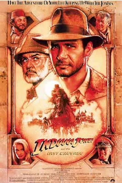 AFFICHE - Indiana Jones - The Last Crusade - 68,5x101,5cm - Poster Envoi Roulé