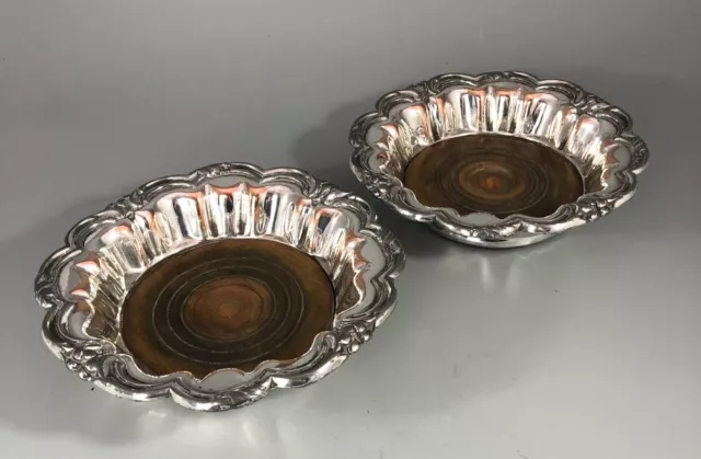 Early 19th Century Old Sheffield Plated Wine Coasters EZX