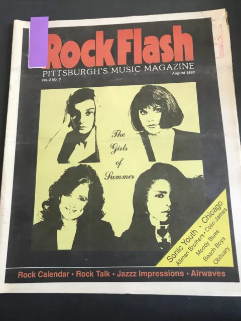 ROCK FLASH Music Magazine -THE GIRLS OF SUMMER-SONIC YOUTH-BEACH BOYS-OBITUARY