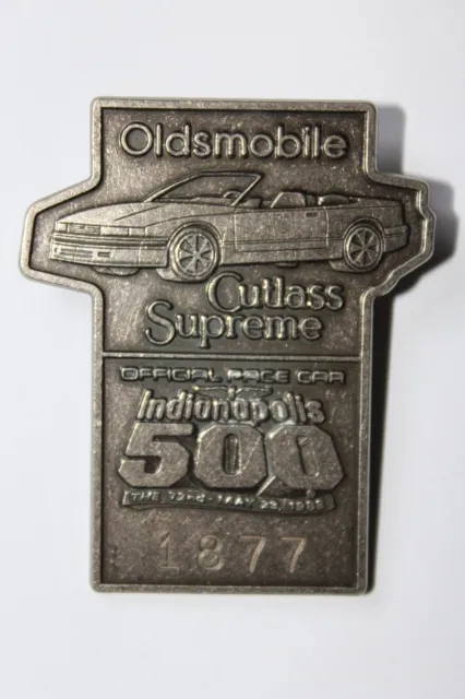 1988 Indy 500 / Indianapolis 500: Silver pit badge