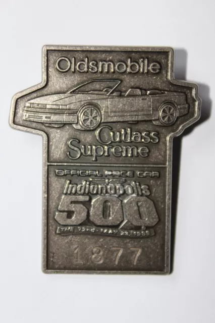 1988 Indy 500 / Indianapolis 500: Silver pit badge
