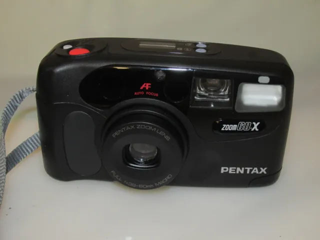 Pentax Zoom 60-X 35mm Compact Film Camera - Good Condition - Fully Working