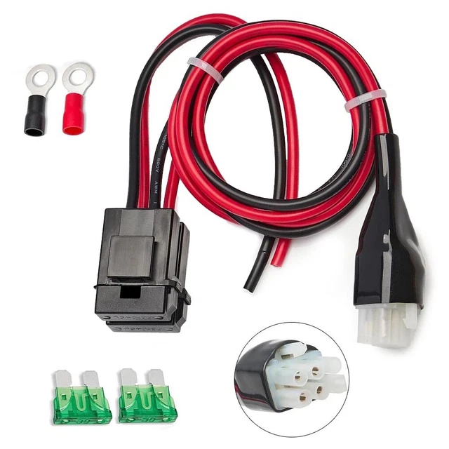 6-PIN DC STROMKABEL 30Amp für Radio TS-50s TS-60s TS-140 TS-440 TS-450 ...