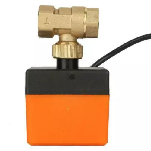 DC12V /2" DN15 Ball Valve Brass 2 Way Motorized Electrical for Flow Control