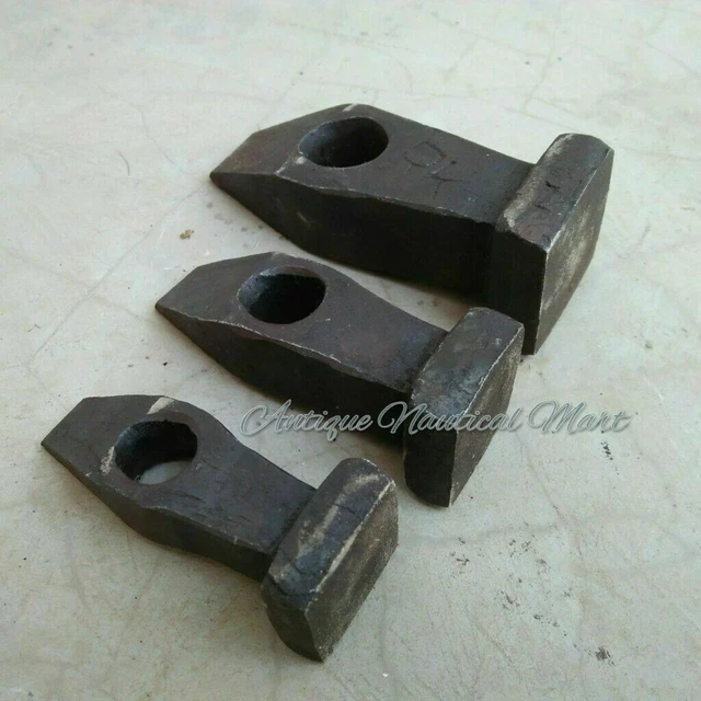 Lot De 4 Marteaux De Forgeron En Fer Lourd - Fabrication Artisanale Inde