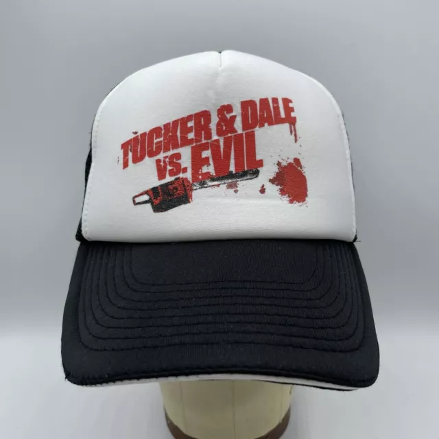 Tucker & Dale Vs Evil Trucker Hat Adult Snapback Cap Movie Promo Bloody Chainsaw