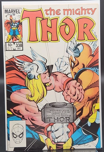 THOR #338 2nd Appearance and Origin of Beta Ray Bill Marvel Comics 1983