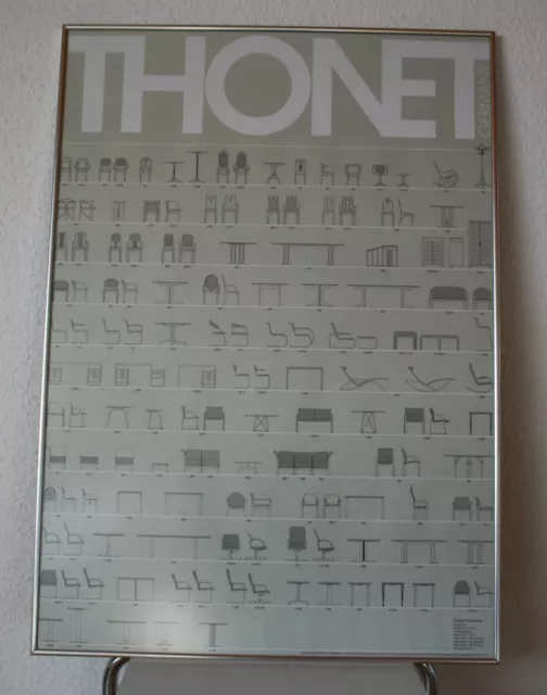 Thonet  Original  Stuhl Stahlrohr  Vintage  Poster