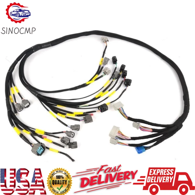 BSERIES TUCKED ENGINE Harness & OBD2 Budget D for Civic Integra B16