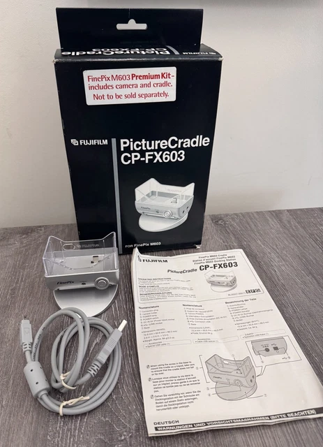 【美品】Fujifilm PictureCradle CP-FX603 M603 FUJIFILM CP-FX603 PICTURE Cradle Dock for Finepix Camera M603