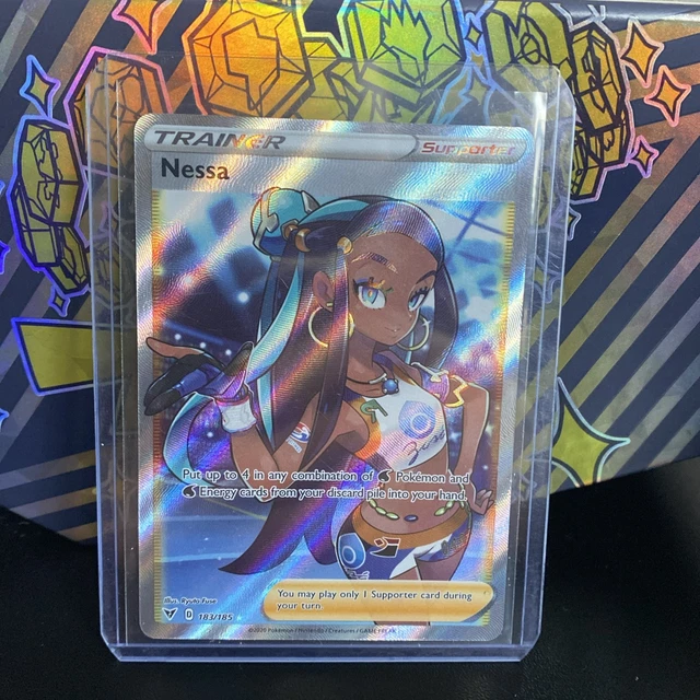 POKEMON NESSA FULL Art Trainer Nessa 183/185 Pack Pulled Near Mint Vivid  Voltage 24.99 - PicClick UK