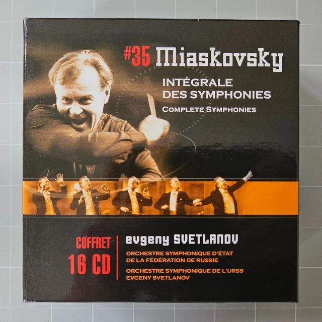 MIASKOVSKY - COMPLETE Symphonies 16 CD Evgeny Svetlanov Warner