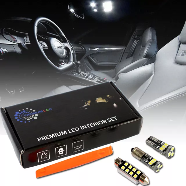 KIT 16 AMPOULES intérieur à LED habitacle pour AUDI A4 B8 Avant 8K BLANC LUXE