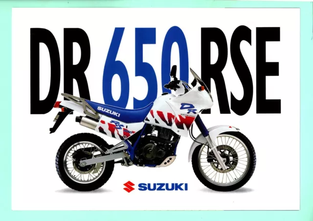 ▬► Prospectus Brochure Catalogue SUZUKI DR 650 RSE Moto 4 pages