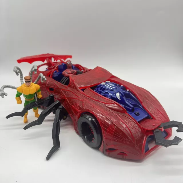 Marvel Toy Biz Spider-Man Web Car Vehicle Toy 1997 Toybiz W 2 Figures Vintage