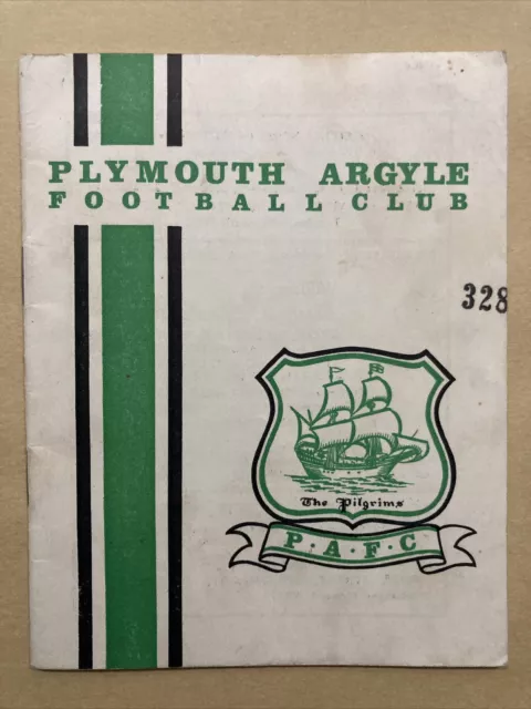 Plymouth Argyle v Blackburn Rovers April 1967 Football Programme Division 2