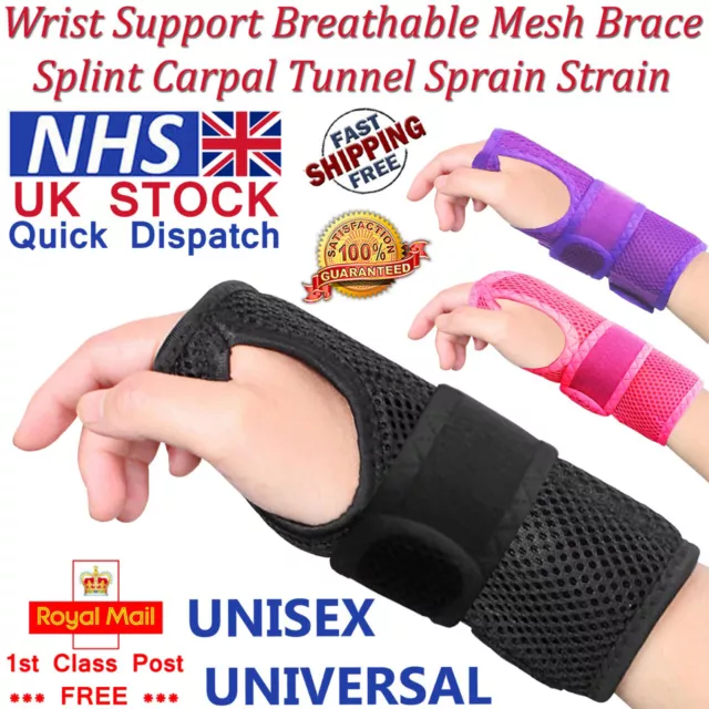 LTG PRO® Wrist Support Mesh Breathable Brace Splint Carpal Tunnel Strain Sprain