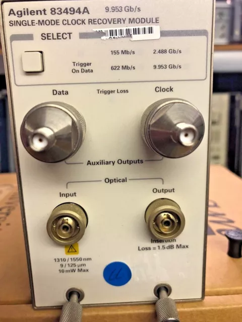 HP KEYSIGHT AGILENT 83494A Optical single mode clock recovery module