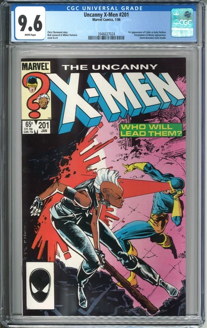 Uncanny X-Men #201 CGC 9.6 WP 1986 Marvel Comics Storm Cyclops 1st Baby Cable