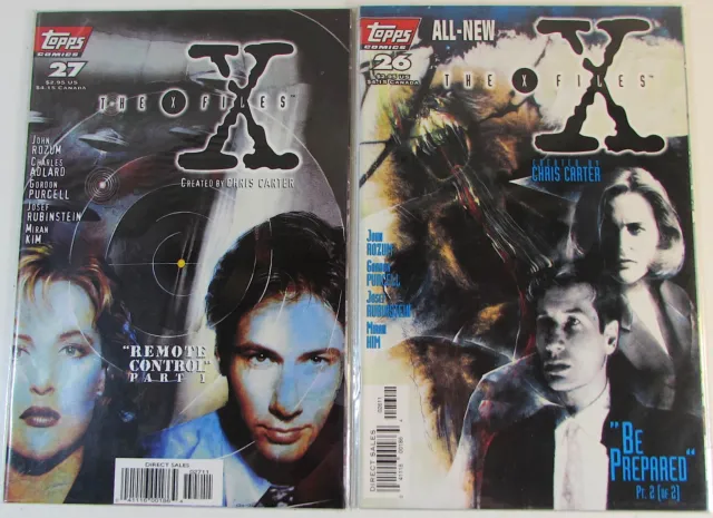 The X-Files Lot of 2 #26,27 Topps Comics (1997) NM 1st Print Comic Books