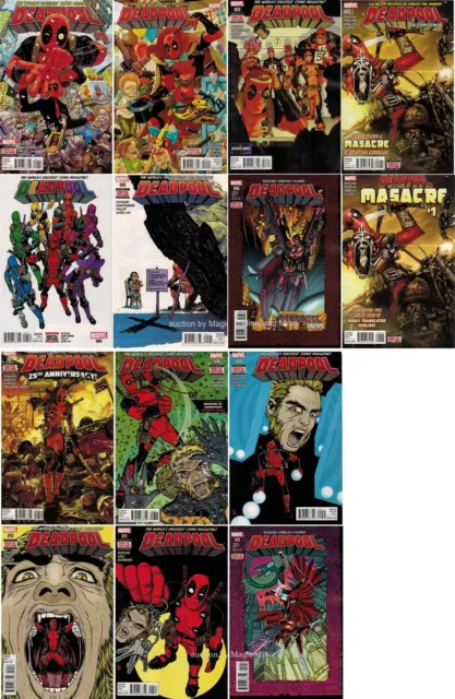 DEADPOOL 2015 Ongoing (14) run #1 2 3 4 5 6 7 8 9 10 11 12 Massacre 1st set 2099