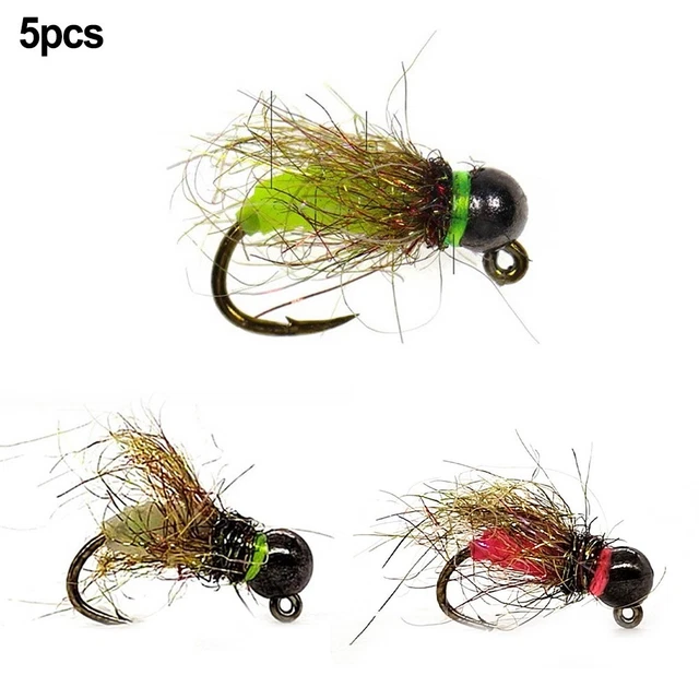 Lot De Mouches Vintage Pour Pêche à La Mouche - Streamer Méné Jaune - Cheveux - USA