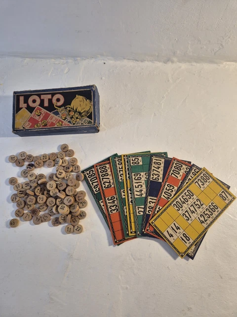 COLLECTION. Ancien JEU de LOTO . Complet. Dans sa boîte d’origine