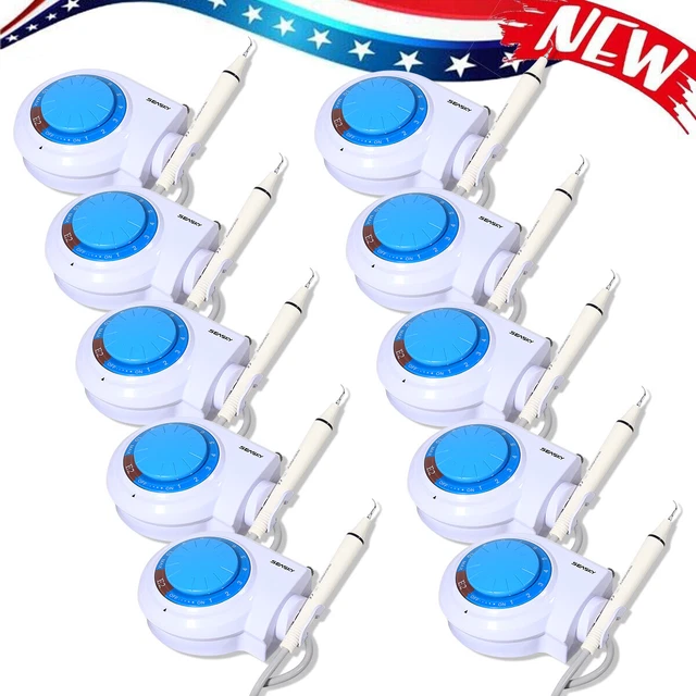 10 Dental Ultrasonic Scaler+Handpiece For EMS Cavitron WOODPECKER Teeth Cleaning