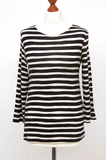 Haut Rayé Femme à Manches Longues - Marque Gap - Taille S - Occasion En Très Bon état - Coupe Loose Décontractée