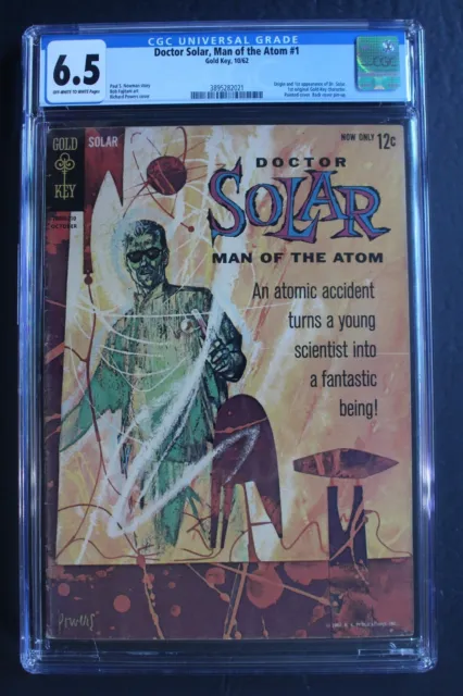 Doctor Solar Man of the Atom #1 ORIGIN 1st App 1962 Gold Key Rich Powers CGC 6.5
