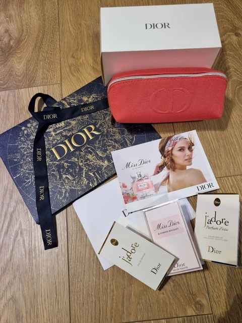DIOR RED MAKEUP Cosmetic Trousse Pouch Travel Bag Gift Set
