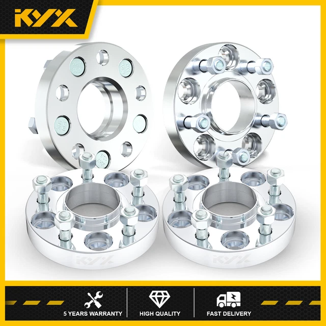 4Pcs 1" Hubcentric 5x4.5 12x1.5 Wheel Spacers Adapters For Honda Civic Accord