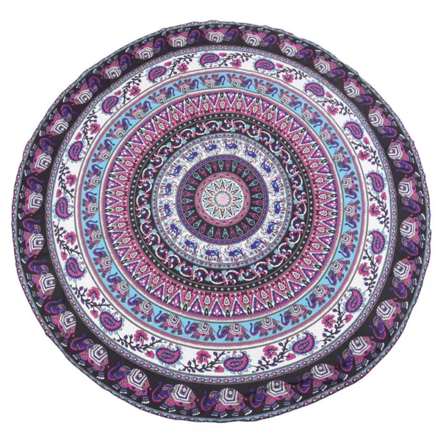 Round Print Bohemian Mandala Tapestry Wall Hanging Picnic Beach Towel8052