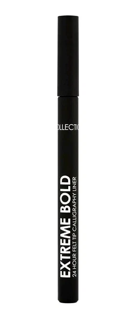 Collection Extreme Bold 24 Hour Felt Tip Calligraphy Eye Liner Makeup BLACK 01