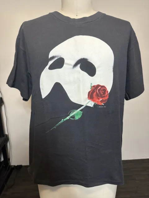 Vintage 1986 Glow In The Dark Phantom of the Opera Single Stitch T-Shirt Size XL