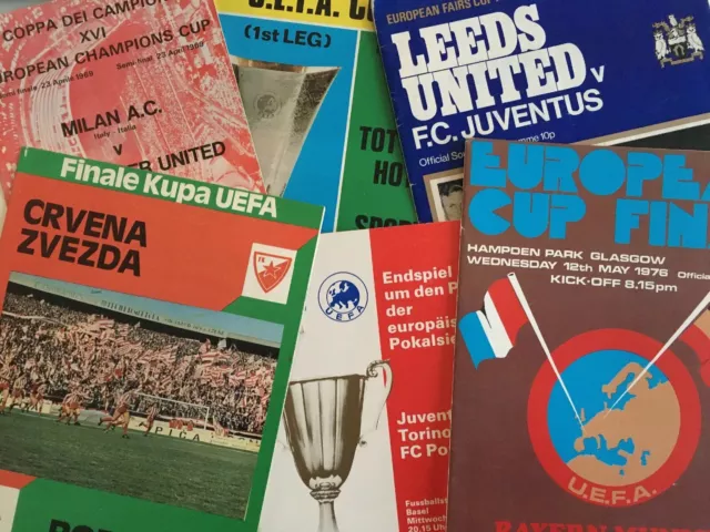 European/Uefa Competition Semi-Final & Final Programmes *Choose from list*